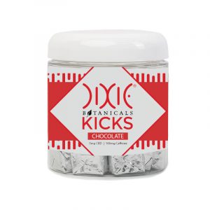 dixie kicks chocolate cbd energy chews