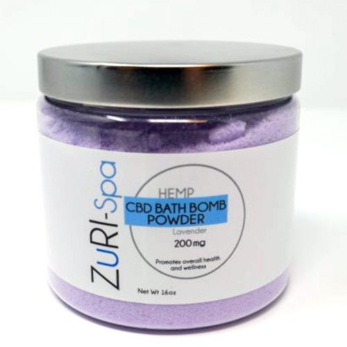 Buy CBD Oil Online Zuri Spa Hemp CBD Bath Bomb Powder Lavender