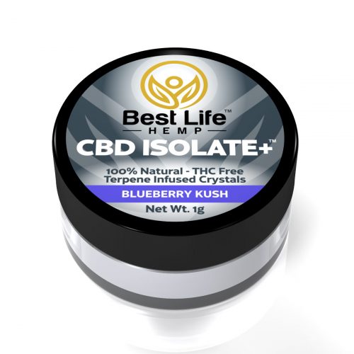 Best Life Hemp CBD Isolate Plus Blueberry Kush Terpenes Lab Tested 99 Pure