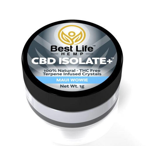 Best Life Hemp CBD Isolate Plus Maui Wowie Terpenes Lab Tested 99 Pure
