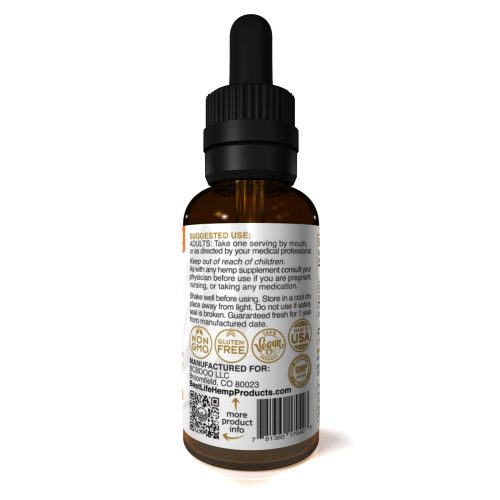 Best Life Hemp Full Spectrum CBD Tincture Citrus 8mg Lab Tested Side 2