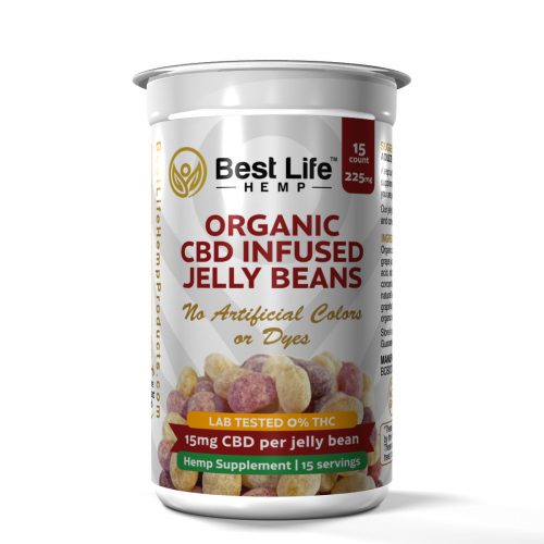 Buy CBD Oil Online Best Life Hemp Organic CBD Infused Jelley Beans 15ct 225mg