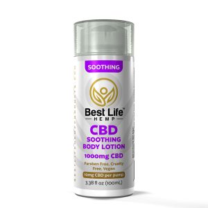 Buy CBD Oil Online Best Life Hemp Soothing Body Lotion 1000mg front