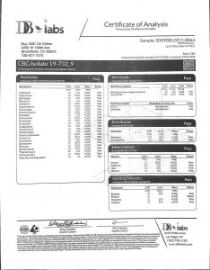 CBG ISOLATE COA 732 9 POTENCY Page 2