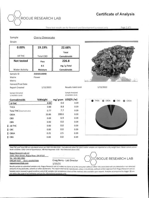 Buy CBD Oil Online Cheese Cake Hemp Flower COA Potency 011521