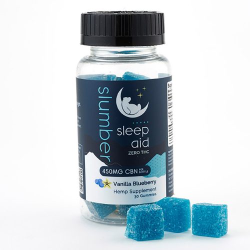 Slumber 450mg CBN Gummy Vanilla Blueberry Flavor Buy CBD Oil Online