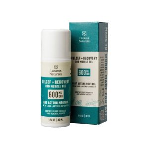 LAZARUS NATURALS - RELIEF + RECOVERY CBD MUSCLE GEL 600MG