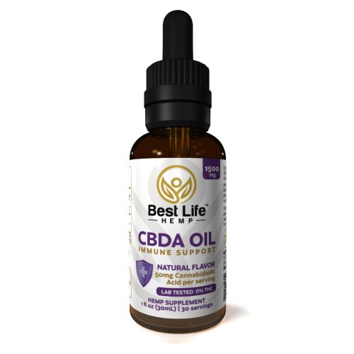 Best Life Hemp CBDA Tincture 1500mg Lab Tested