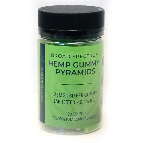 Best Life Hemp Broad Spectrum Gummy Pyramids Green Apple