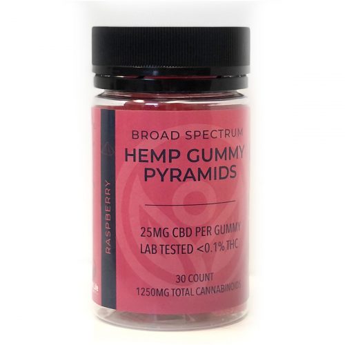 Best Life Hemp Broad Spectrum Gummy Pyramids Raspberry