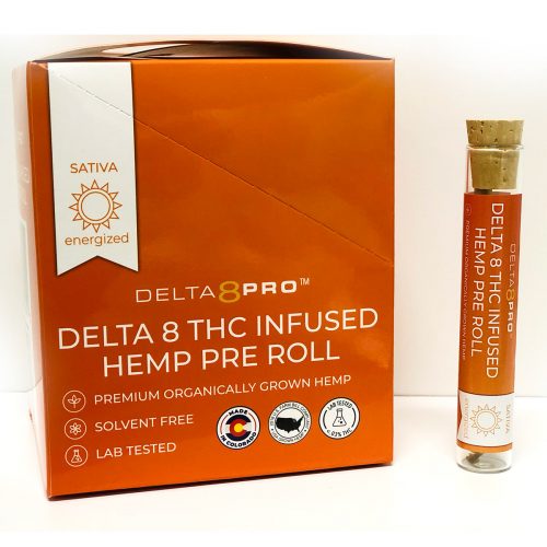 Delta 8 Pro D8 THC Infused Hemp Pre Roll Sativa