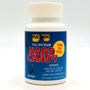 Fuchem Full Spectrum Hard Candy 10 ct. 350mg Jar - Blue Razz