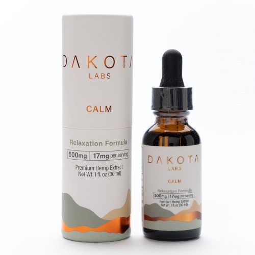Buy CBD Oil Online Dakota Labs Calm Relaxation Formula Tincture Premium Hemp Extract 500mg