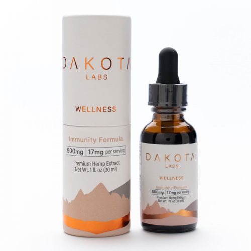 Buy CBD Oil Online Dakota Labs Wellness Immunity Formula Tincture Premium Hemp Extract 500mg