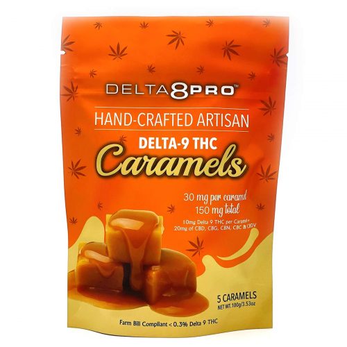 Delta 8 Pro Delta 9 THC Hand Crafted Artisan Caramels D9