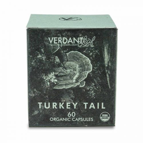 Buy CBD Oil Online Verdant Leaf Organic Mushroom Capsules Turkey Tail