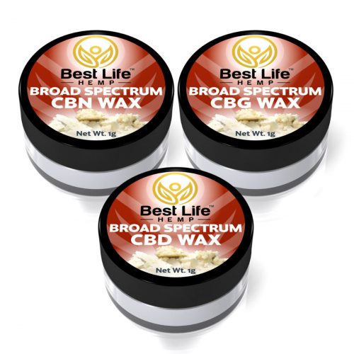 Best Life Hemp CBN CBG CBD Broad Spectrum Wax 3 Pack Bundle