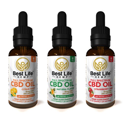 Best Life Hemp Tincture 8mg 3 Pack Bundle