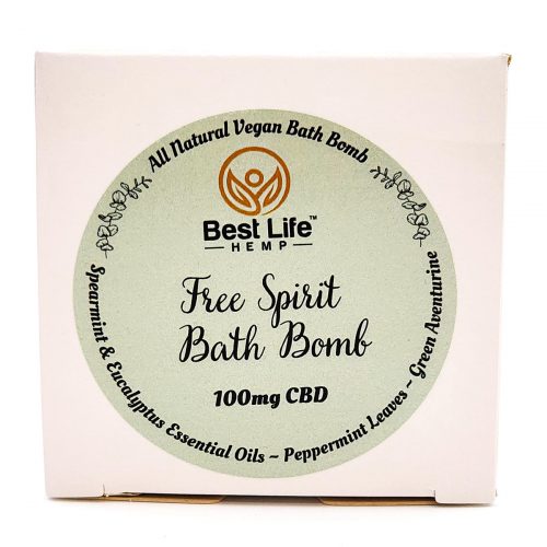 Best Life Hemp 100mg CBD Bath Bomb Free Spirit