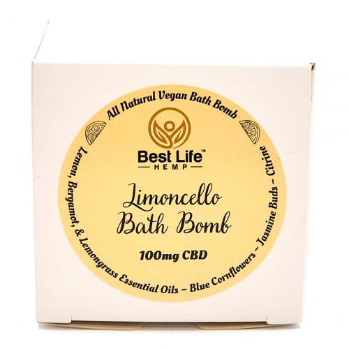 Best Life Hemp 100mg CBD Bath Bomb Limoncello